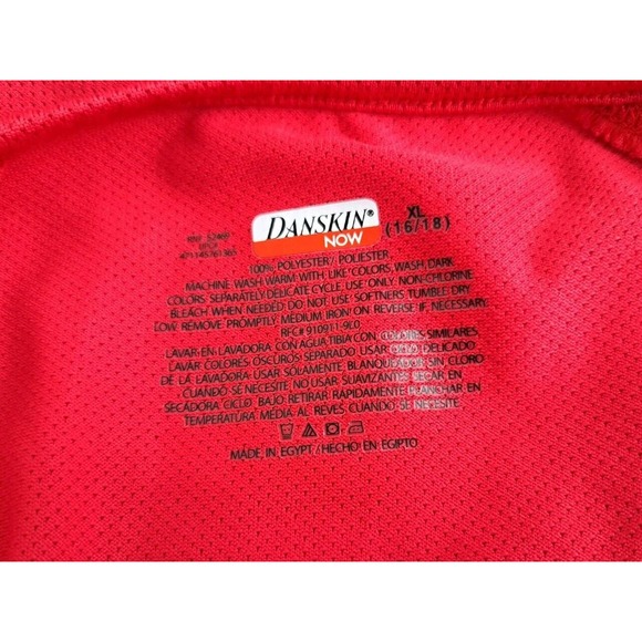 Danskin Now Athletic Shirt Womens Size XL 16/18 Pink Short Sleeve Workout Gym - Picture 4 of 4